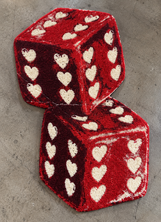 Heart Dice Rug