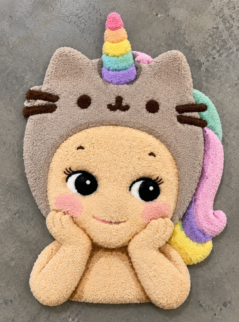 Unicorn Cat Sonny Angel Rug