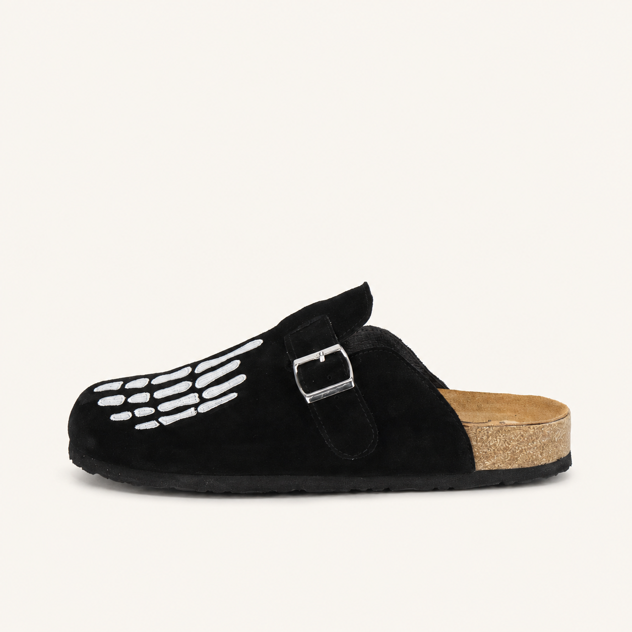 Black Skeleton Clogs