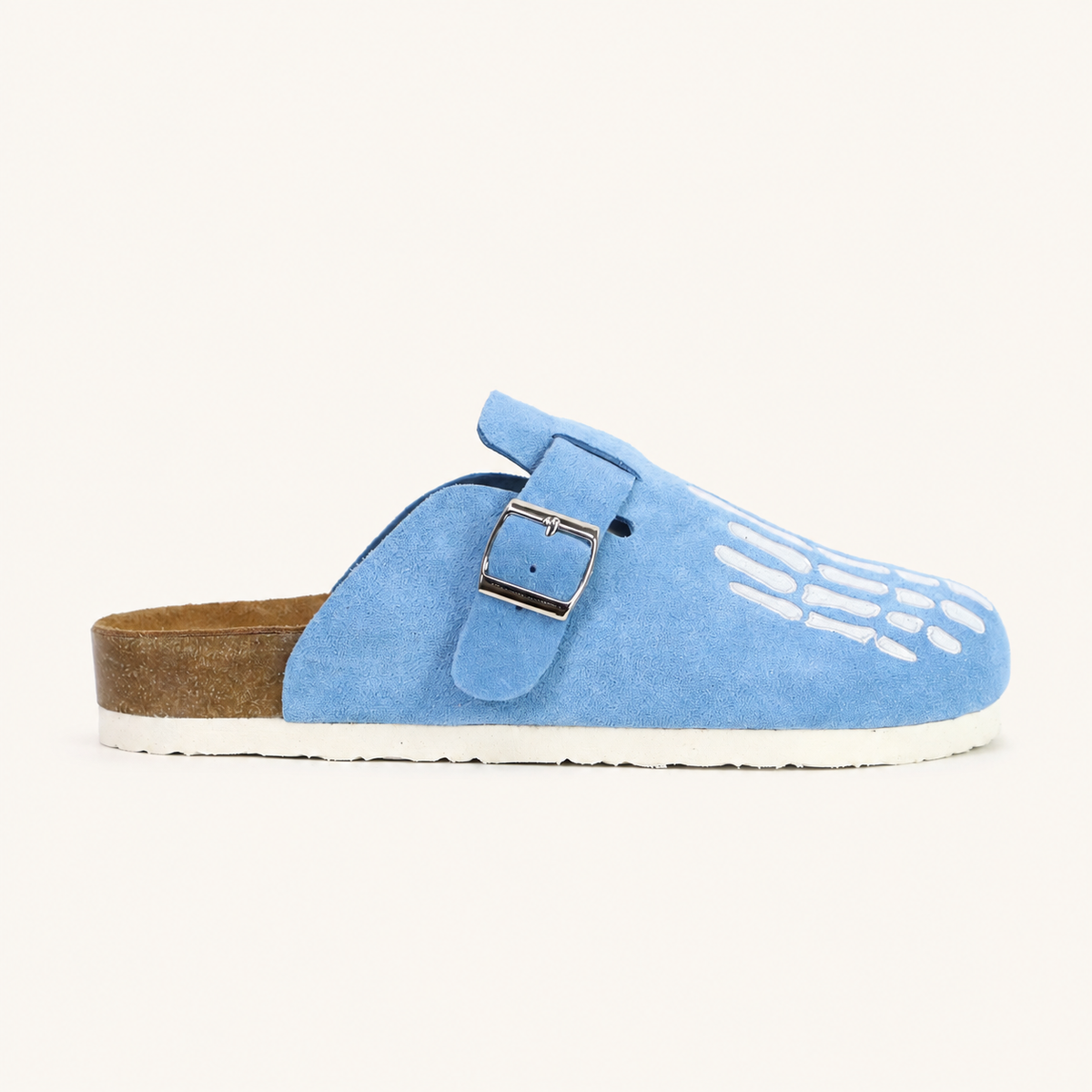 Baby Blue Skeleton Clogs