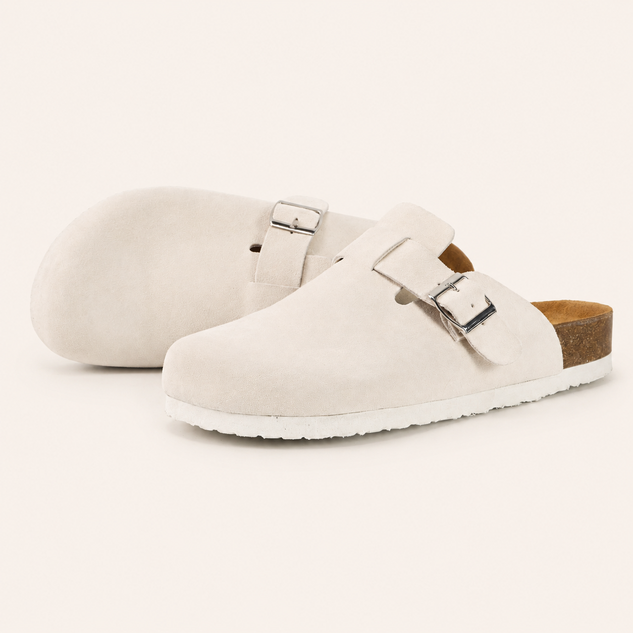 Beige Clogs