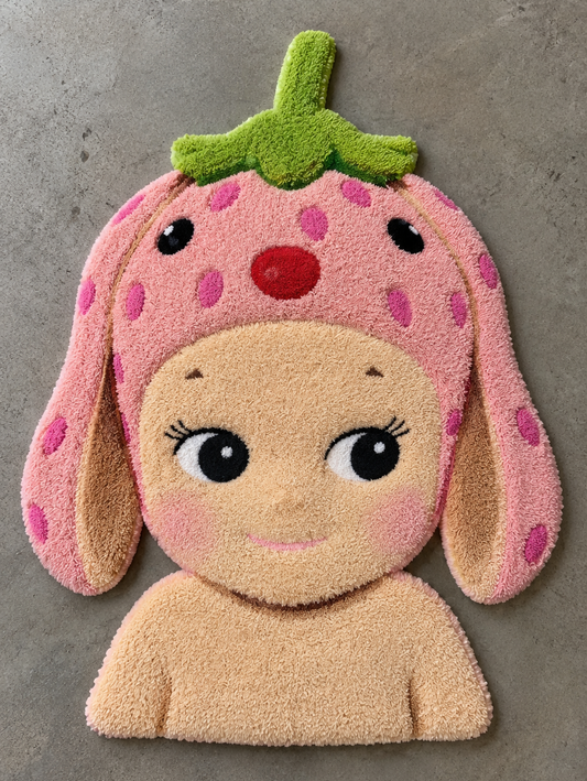 Strawberry Bunny Sonny Angel Rug