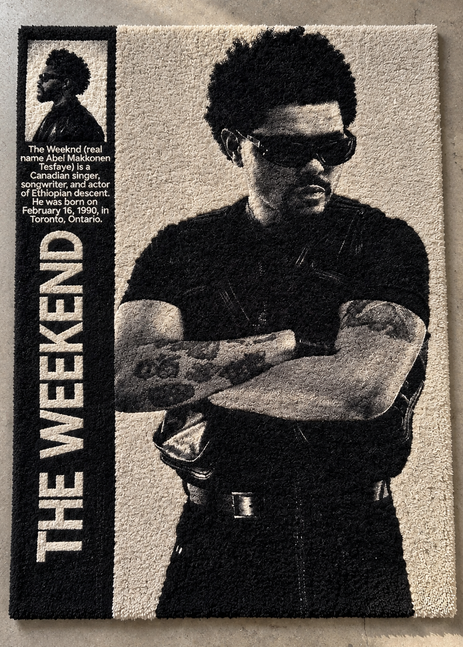 Weeknd Portrait Rug
